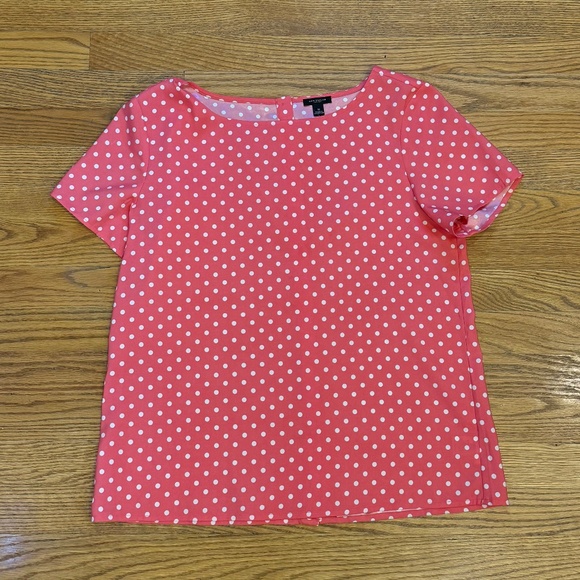 Boden Pink and White Polka Dot Top - Picture 1 of 3